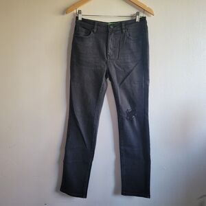 Sandrine Rose x Free People,Skinny Jean, Black Distressed‎ Denim, Size 28